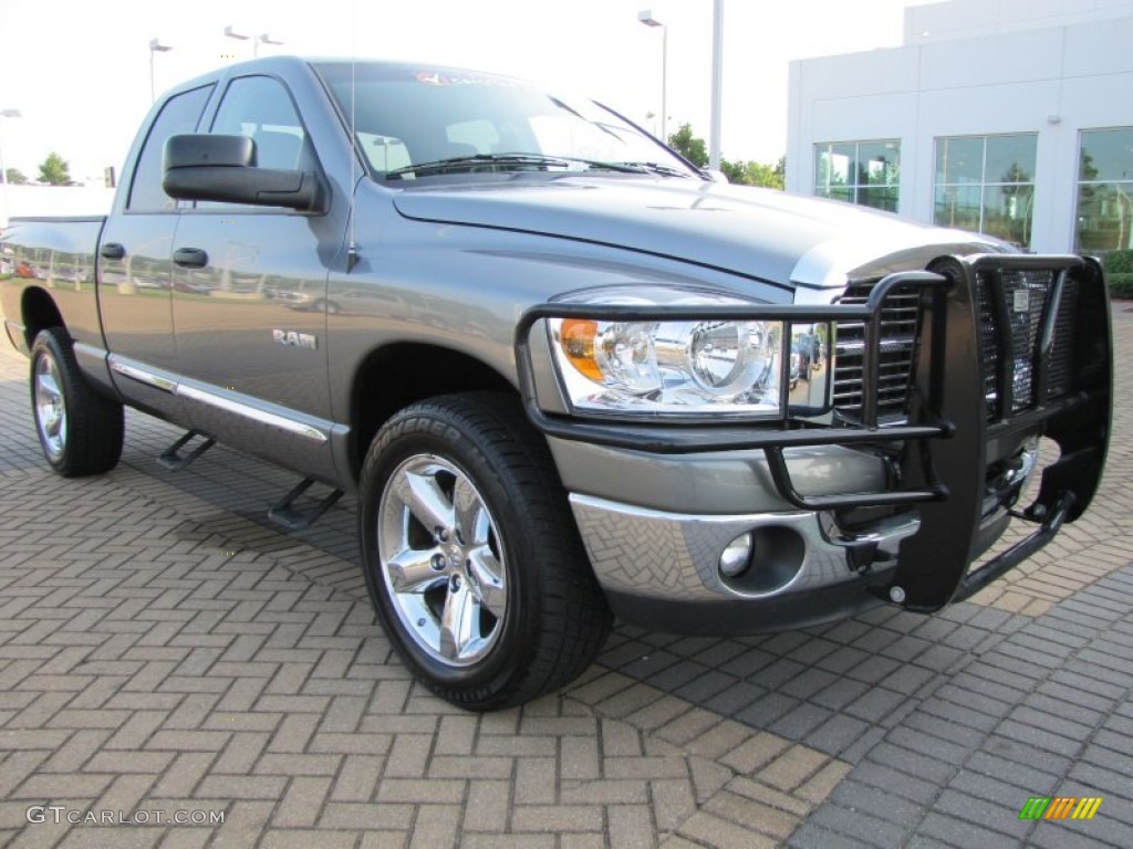 2008 Ram 1500 Big Horn Edition Quad Cab 4x4 - Mineral Gray Metallic / Medium Slate Gray photo #7