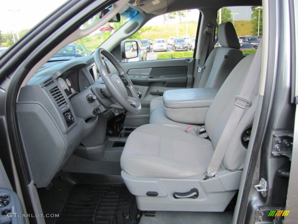 Medium Slate Gray Interior 2008 Dodge Ram 1500 Big Horn Edition Quad Cab 4x4 Photo #51223643