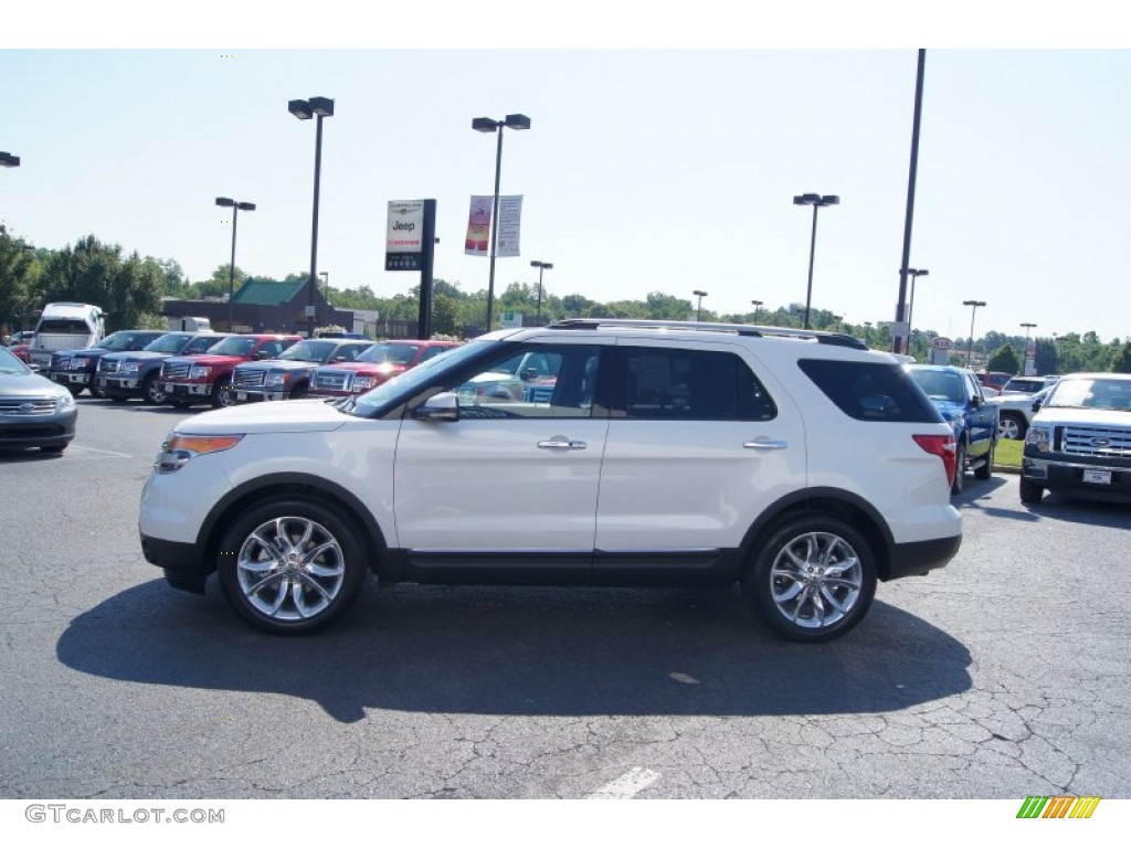 2011 Explorer Limited - White Platinum Tri-Coat / Pecan/Charcoal photo #5