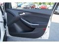 Charcoal Black Leather Door Panel Photo for 2012 Ford Focus #51225050