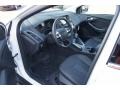 Charcoal Black Leather 2012 Ford Focus Titanium 5-Door Interior Color