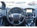 Charcoal Black Leather 2012 Ford Focus Titanium 5-Door Dashboard