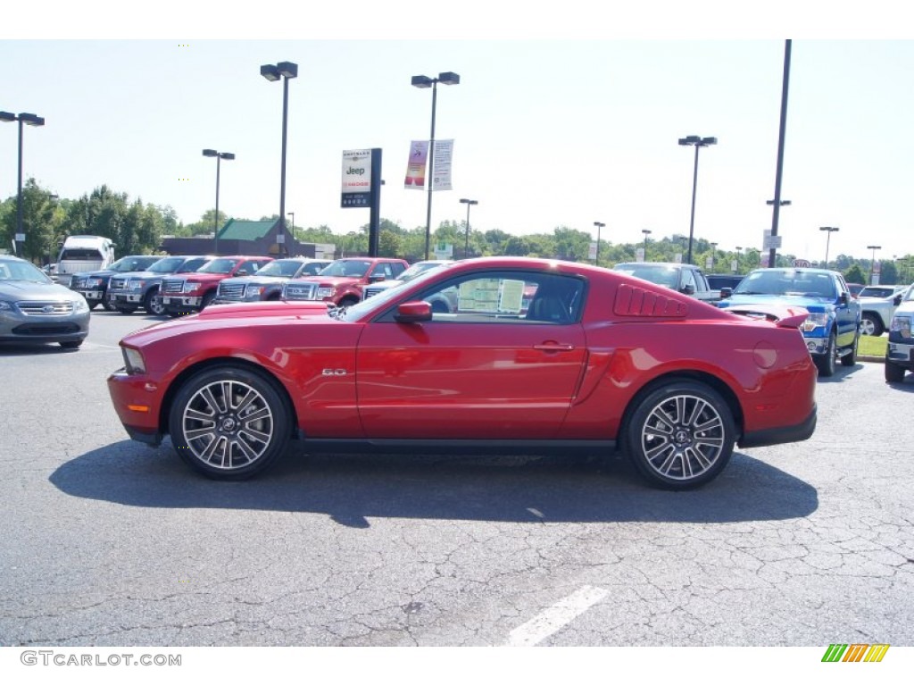2012 Mustang GT Premium Coupe - Red Candy Metallic / Charcoal Black/Cashmere photo #5