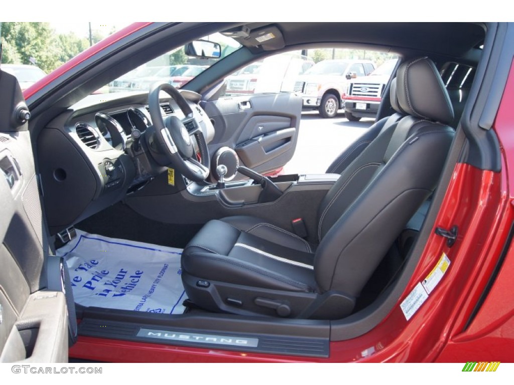 Charcoal Black/Cashmere Interior 2012 Ford Mustang GT Premium Coupe Photo #51225881