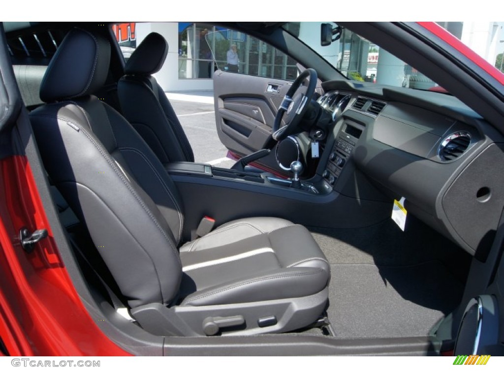 Charcoal Black/Cashmere Interior 2012 Ford Mustang GT Premium Coupe Photo #51225941