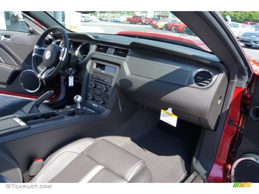 2012 Ford Mustang GT Premium Coupe Charcoal Black/Cashmere Dashboard Photo #51225953