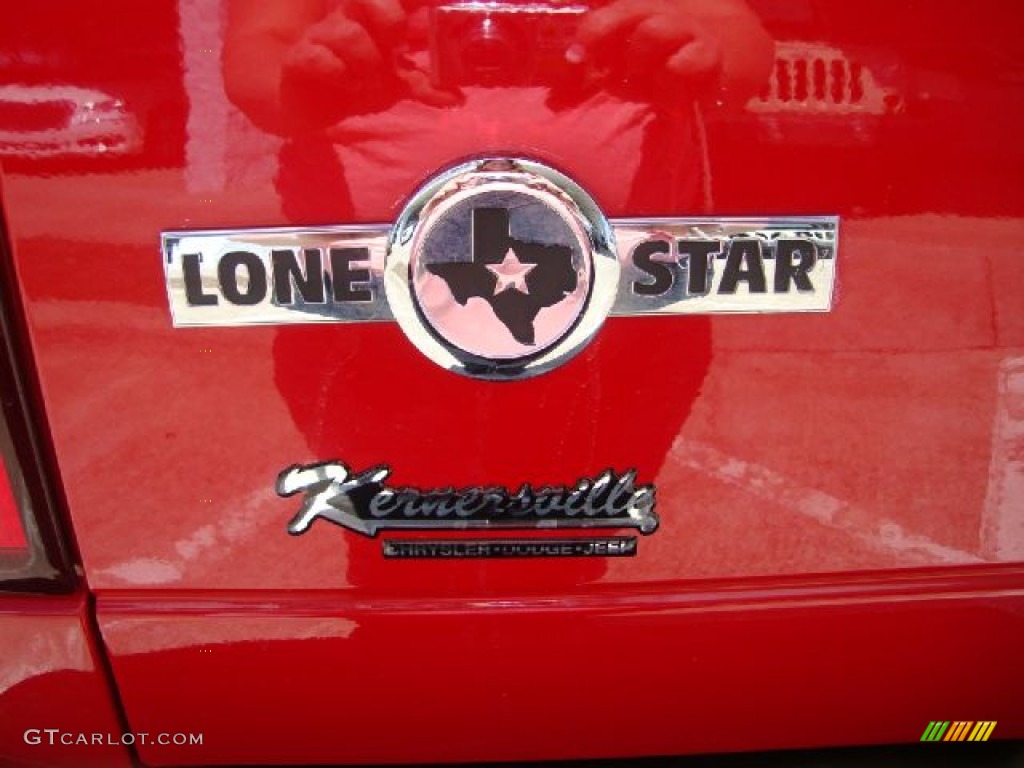 2008 Ram 1500 Lone Star Edition Quad Cab 4x4 - Flame Red / Medium Slate Gray photo #35