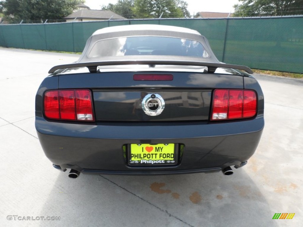 2008 Mustang GT Premium Convertible - Alloy Metallic / Dark Charcoal photo #4