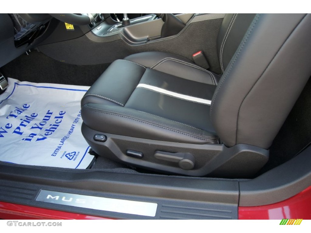 Charcoal Black/Cashmere Interior 2012 Ford Mustang GT Premium Coupe Photo #51226013