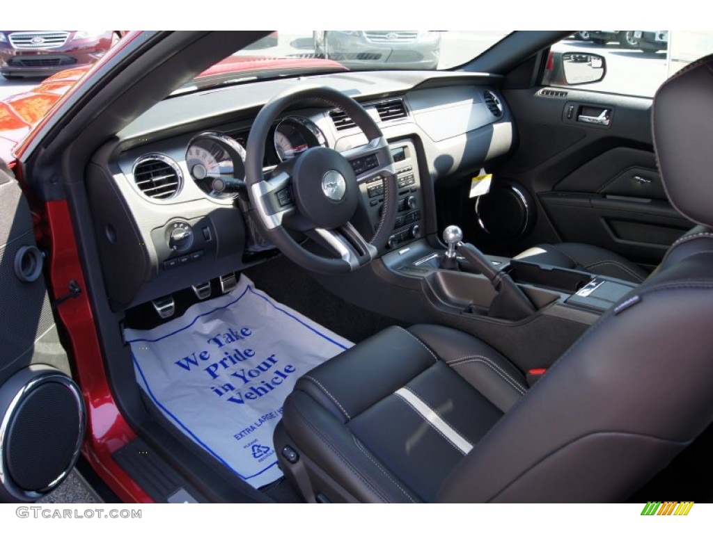 Charcoal Black/Cashmere Interior 2012 Ford Mustang GT Premium Coupe Photo #51226019