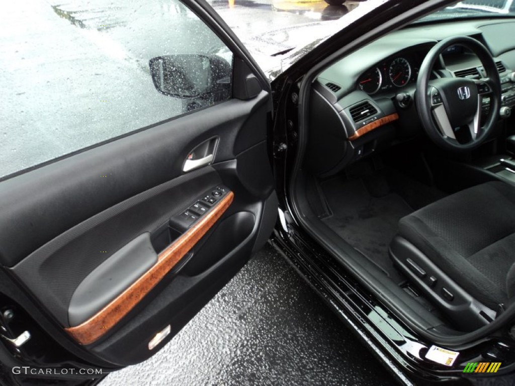 2011 Honda Accord EX Sedan Black Door Panel Photo #51226166