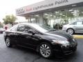 2009 Crystal Black Pearl Honda Civic EX Coupe  photo #1