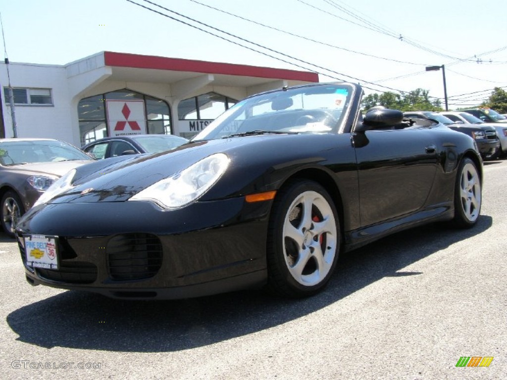 2004 911 Carrera 4S Cabriolet - Black / Black photo #1