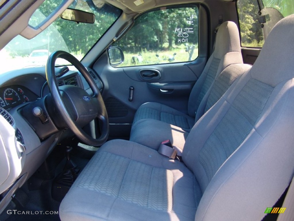 Medium Graphite Grey Interior 2003 Ford F150 XL Regular Cab 4x4 Photo #51228755