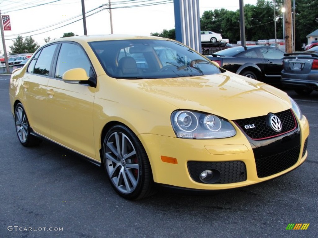Fahrenheit Yellow 2007 Volkswagen Jetta GLI Fahrenheit Edition Sedan Exterior Photo #51229193