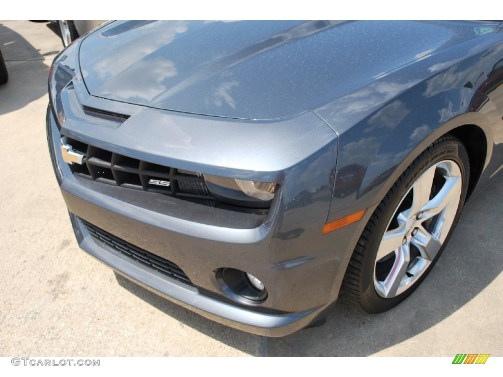 2010 Camaro SS Coupe - Cyber Gray Metallic / Gray photo #12