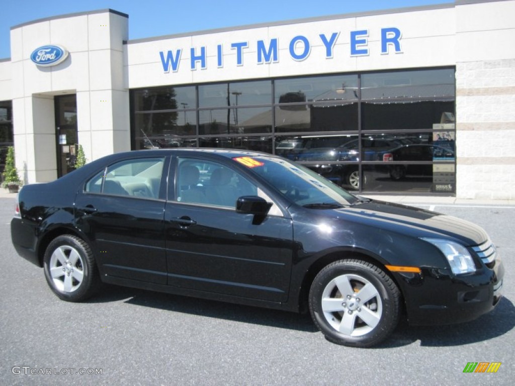 2008 Fusion SE - Black Ebony / Medium Light Stone photo #1