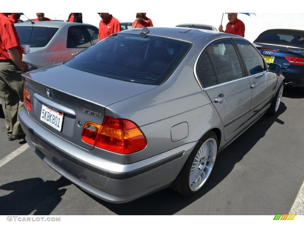 2004 3 Series 330i Sedan - Silver Grey Metallic / Black photo #3