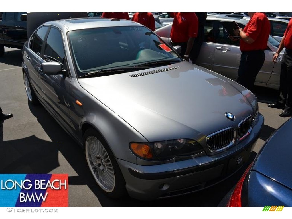 2004 3 Series 330i Sedan - Silver Grey Metallic / Black photo #4