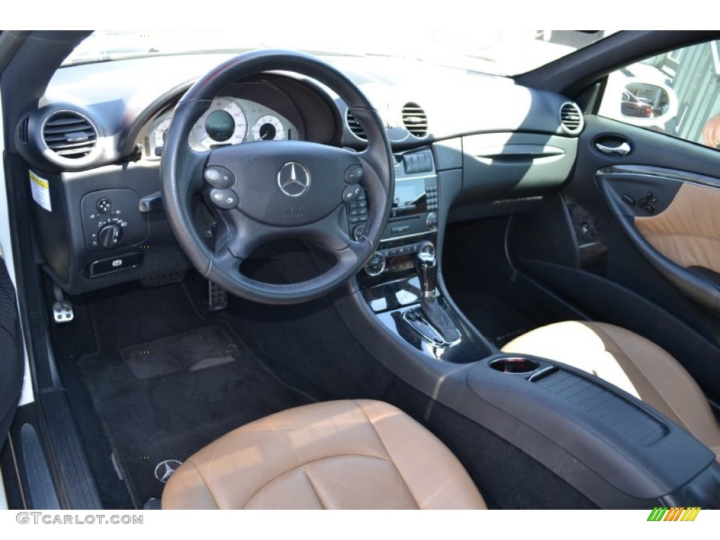 Sport Cappuccino Brown/Black Interior 2007 Mercedes-Benz CLK 550 Coupe Photo #51230753