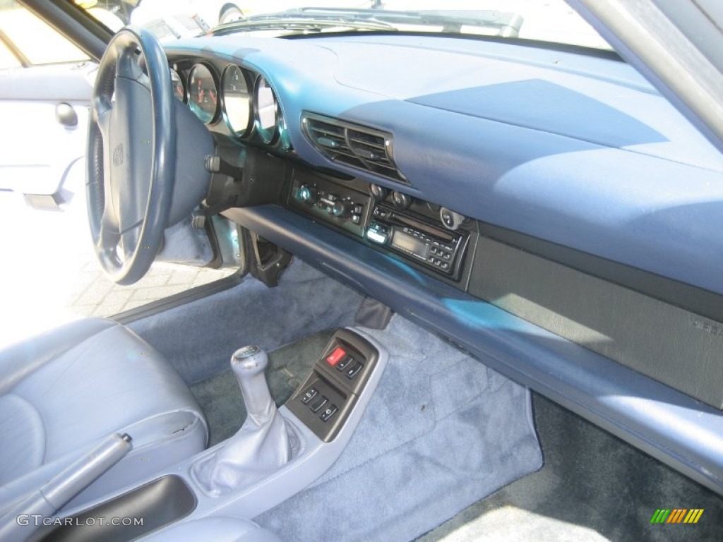 1996 911 Turbo - Polar Silver Metallic / Classic Grey/Midnight Blue photo #20
