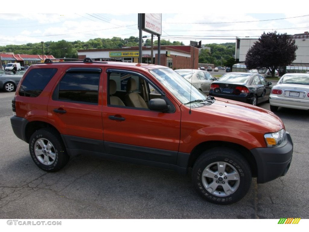 2006 Escape XLT V6 4WD - Blazing Copper Metallic / Medium/Dark Pebble photo #3