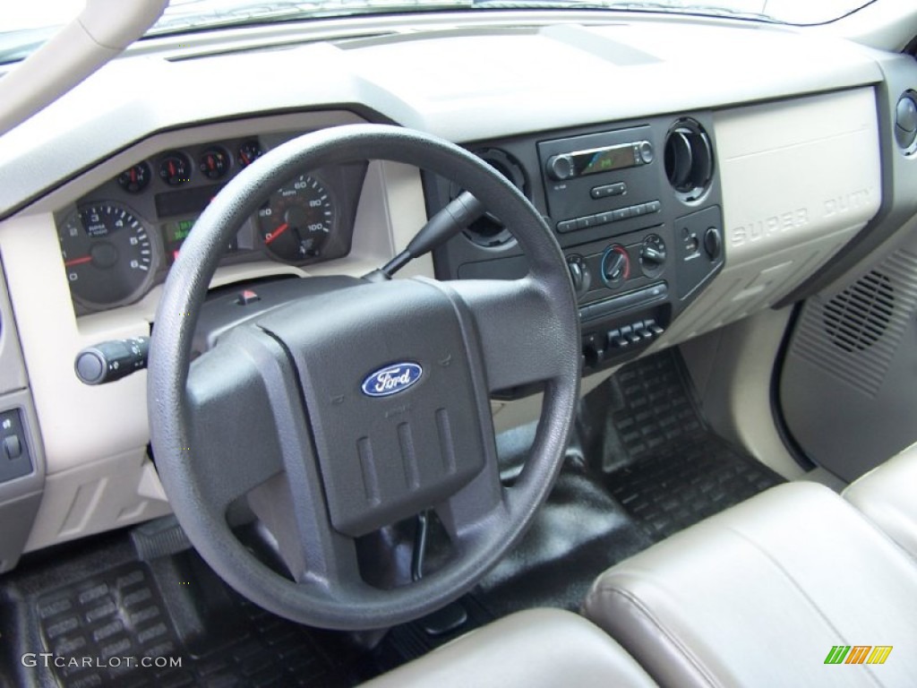 2008 Ford F250 Super Duty XL Regular Cab 4x4 Camel Dashboard Photo #51232100