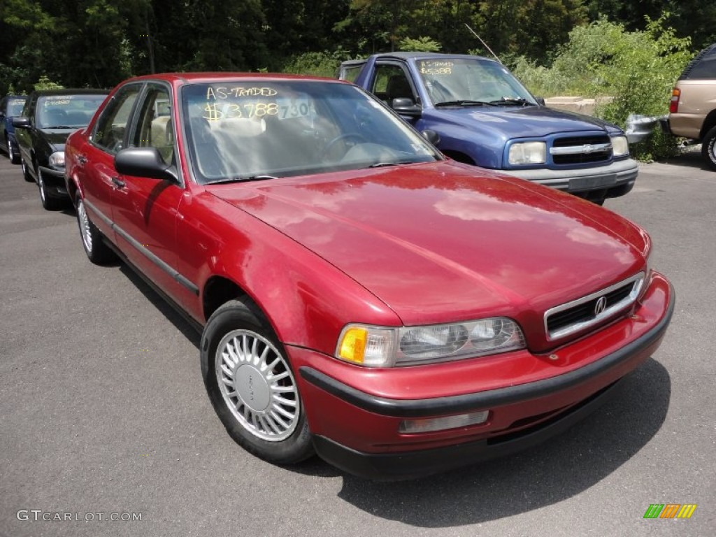 1991 Legend Sedan - Persian Red Pearl / Beige photo #1