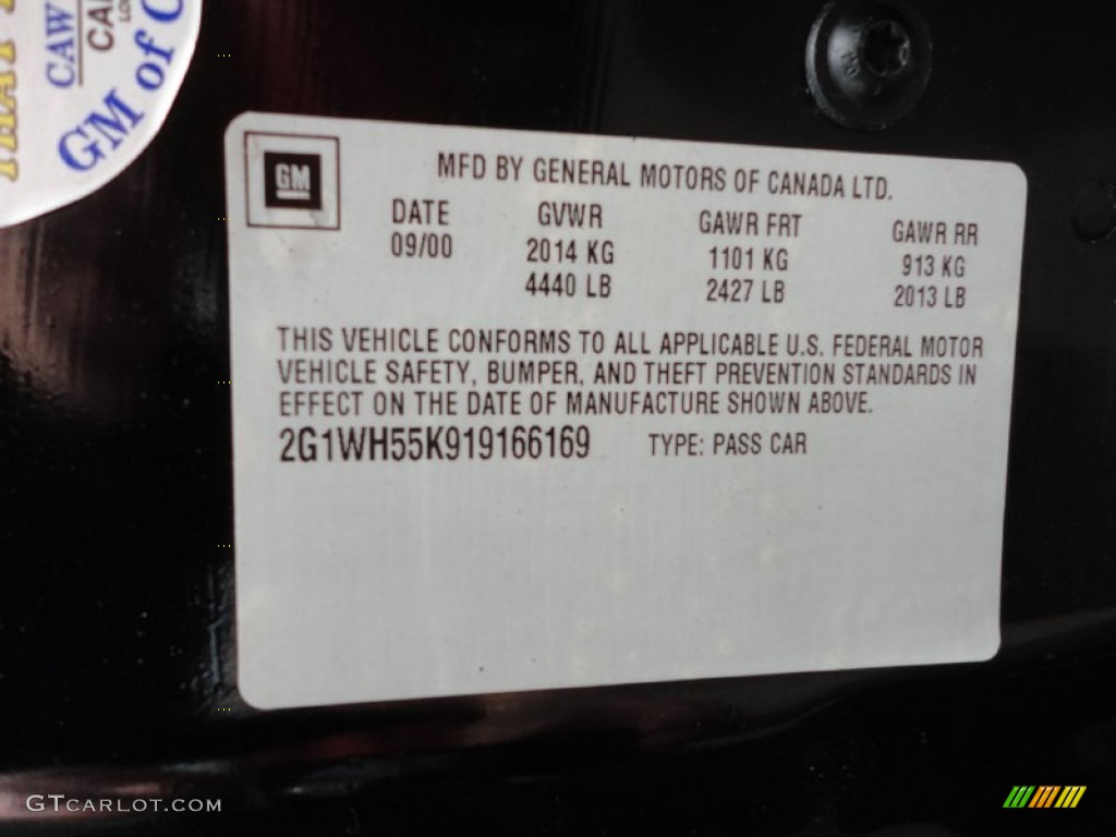 2001 Impala LS - Black / Medium Gray photo #15