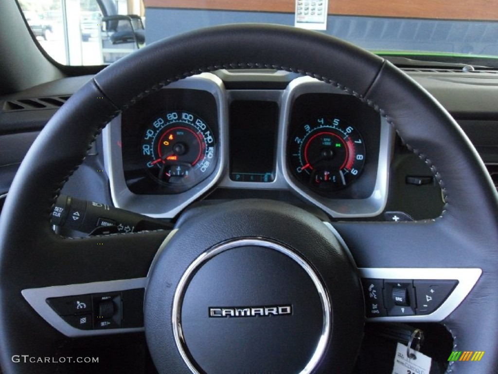 2011 Chevrolet Camaro SS/RS Coupe Black Steering Wheel Photo #51237688