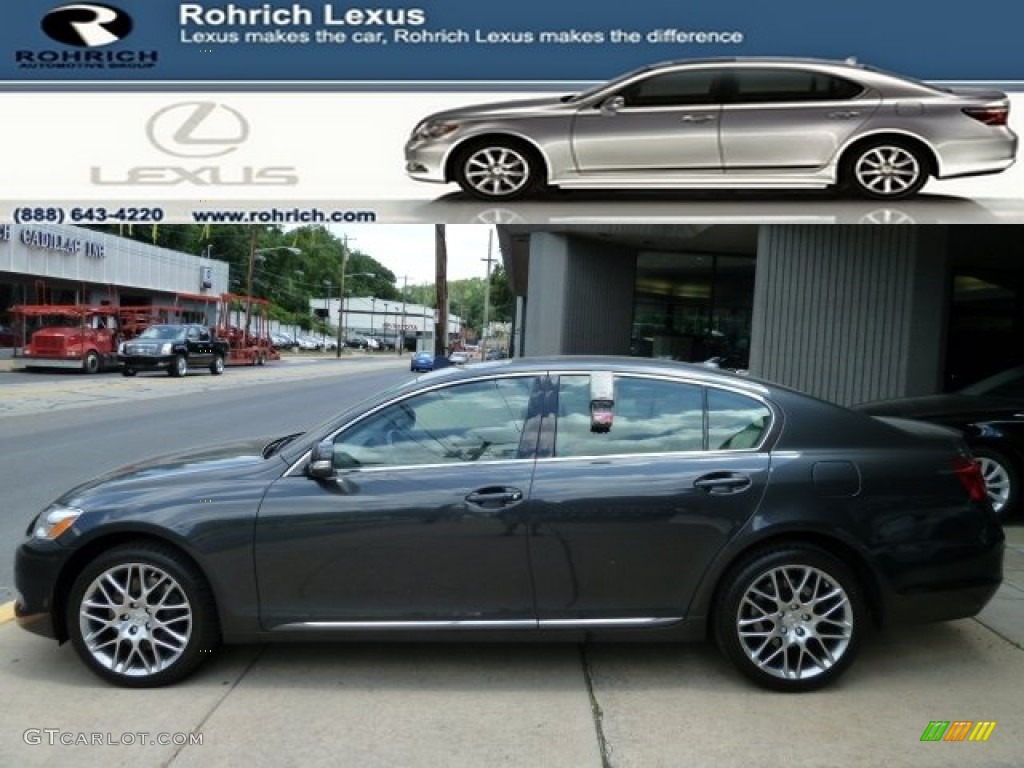 2011 GS 350 AWD - Smokey Granite Mica / Light Gray/Dark Grey Birds Eye Maple photo #1