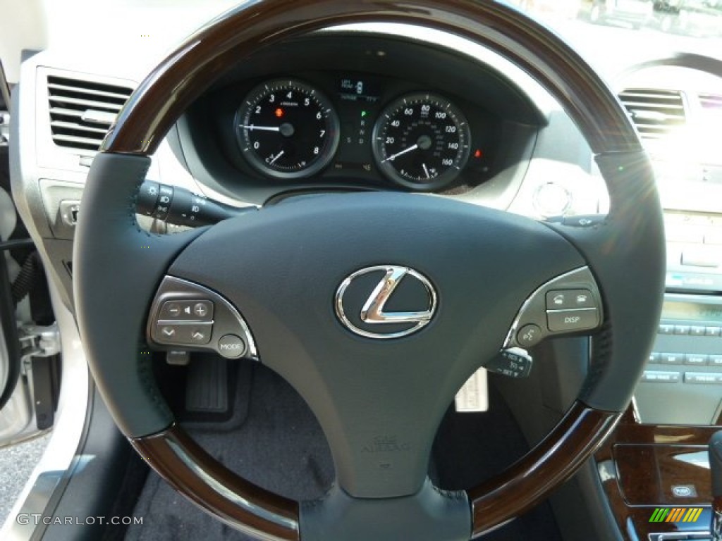 2011 Lexus ES 350 Light Gray Steering Wheel Photo #51238943