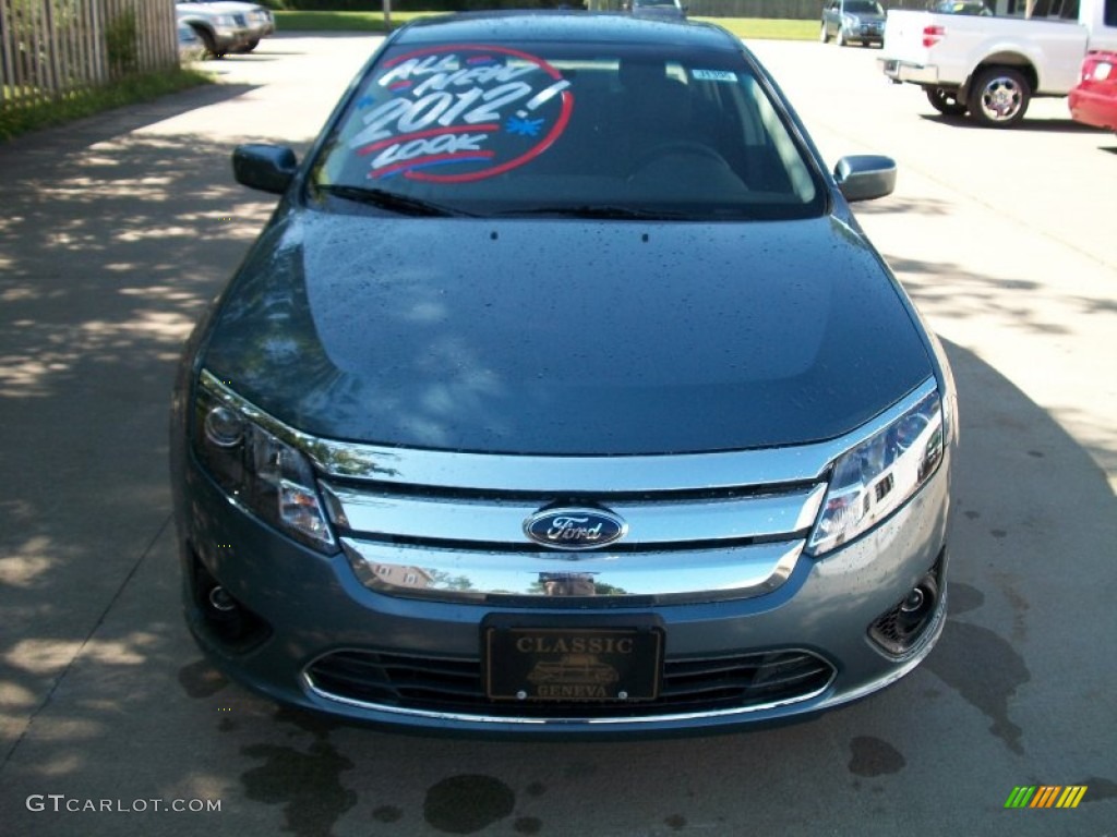 2012 Fusion SE - Steel Blue Metallic / Charcoal Black photo #2