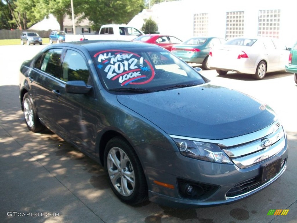 2012 Fusion SE - Steel Blue Metallic / Charcoal Black photo #3