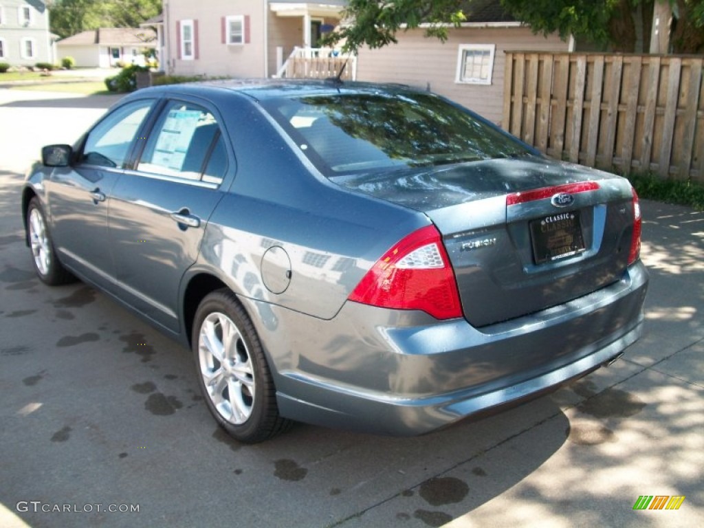 2012 Fusion SE - Steel Blue Metallic / Charcoal Black photo #7