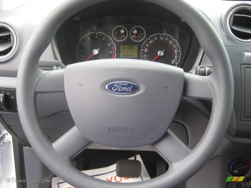 2011 Ford Transit Connect XL Cargo Van Dark Grey Steering Wheel Photo #51240791