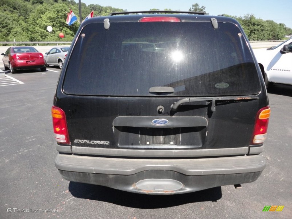 1999 Explorer XLT 4x4 - Black Clearcoat / Medium Graphite Grey photo #4