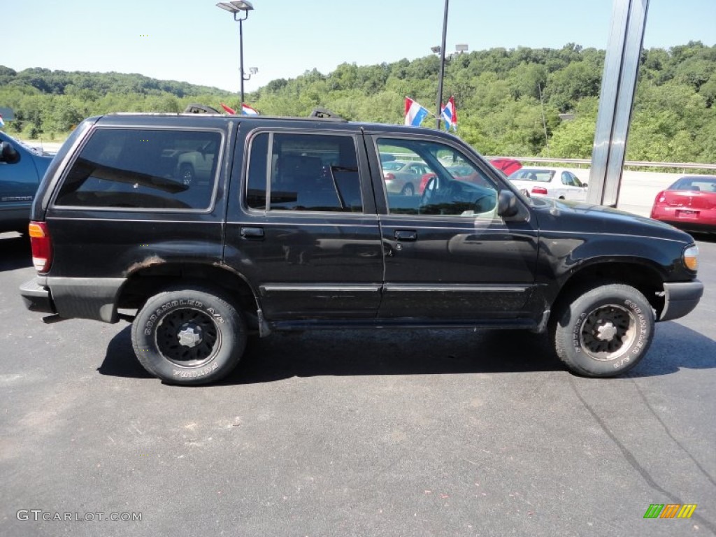 1999 Explorer XLT 4x4 - Black Clearcoat / Medium Graphite Grey photo #6