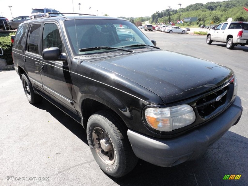 1999 Explorer XLT 4x4 - Black Clearcoat / Medium Graphite Grey photo #7