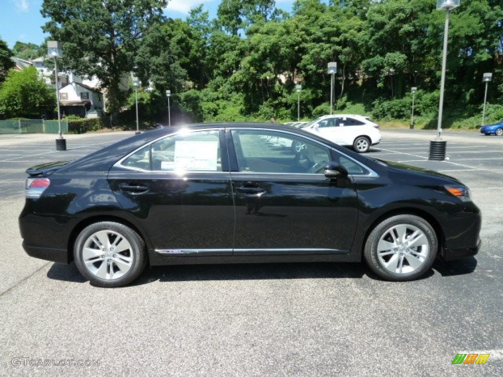 Obsidian Black 2011 Lexus HS 250h Hybrid Premium Exterior Photo #51244414