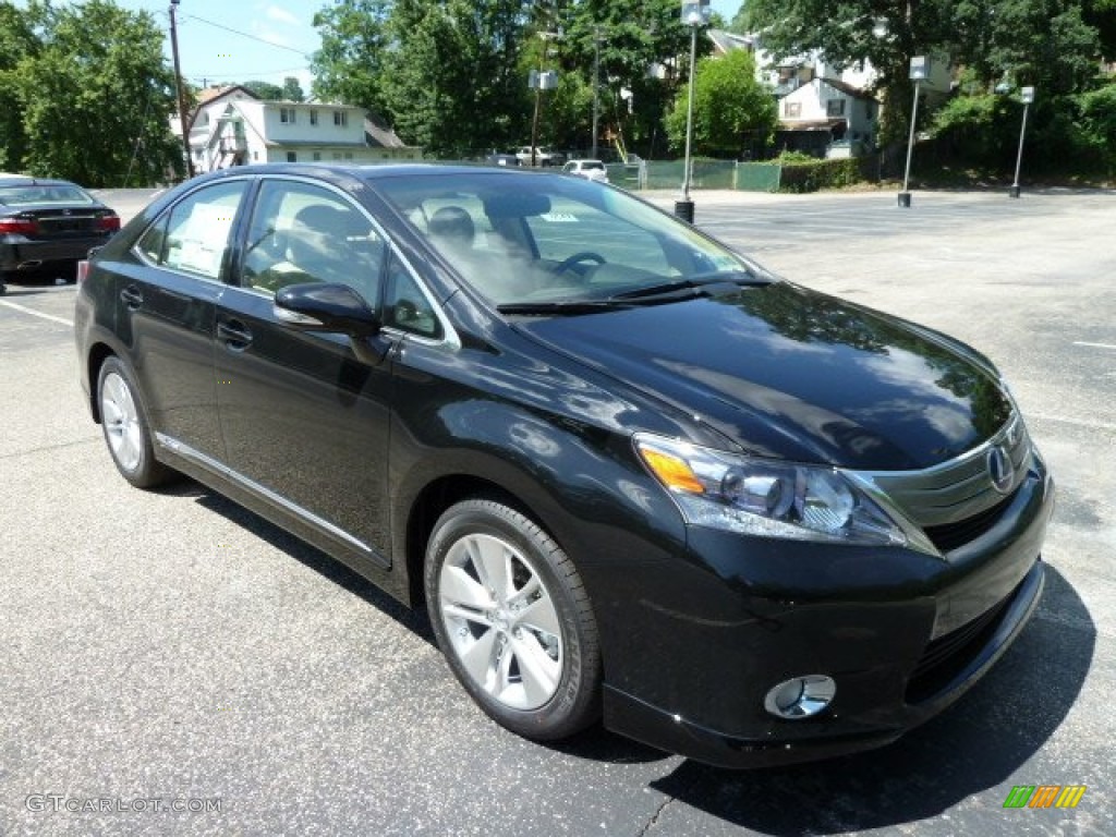 Obsidian Black 2011 Lexus HS 250h Hybrid Premium Exterior Photo #51244429