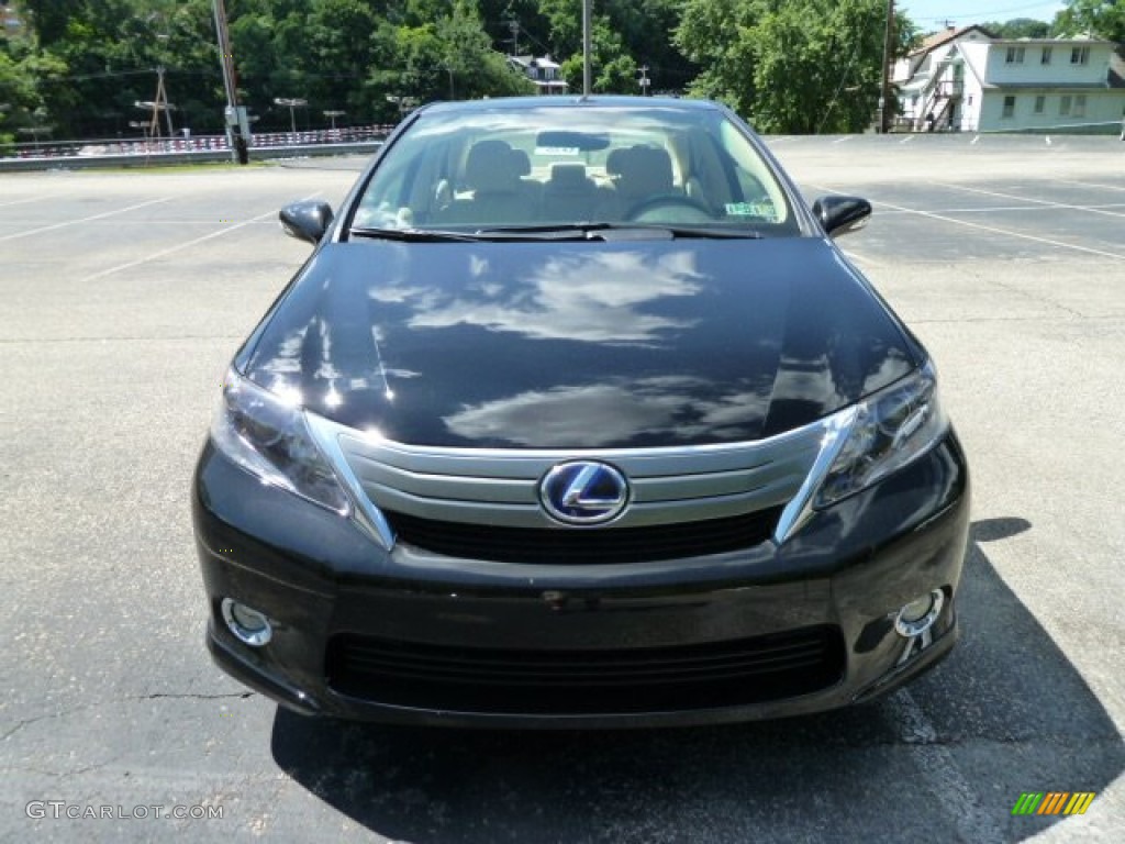 Obsidian Black 2011 Lexus HS 250h Hybrid Premium Exterior Photo #51244447