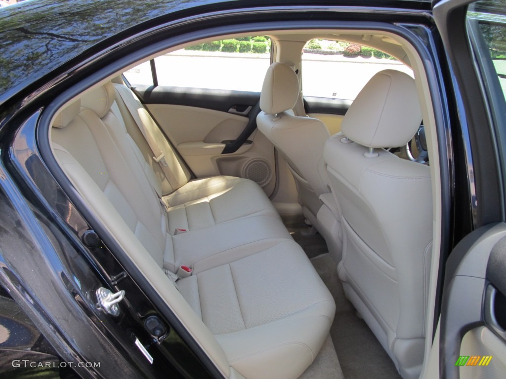 2009 TSX Sedan - Crystal Black Pearl / Parchment photo #24