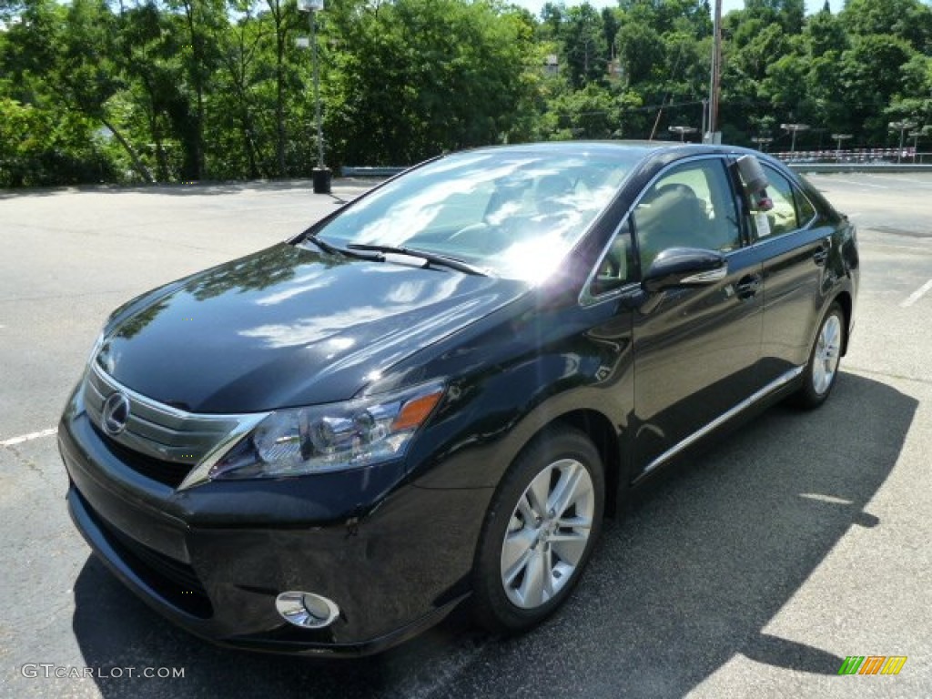 Obsidian Black 2011 Lexus HS 250h Hybrid Premium Exterior Photo #51244462