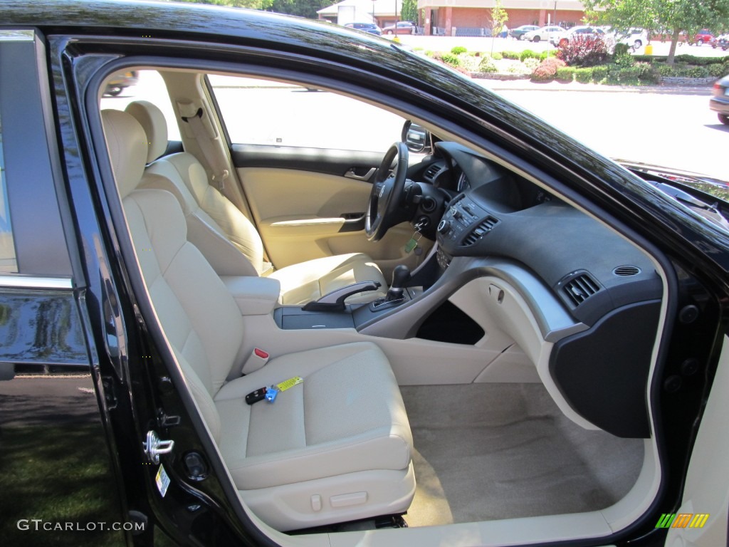 2009 TSX Sedan - Crystal Black Pearl / Parchment photo #25