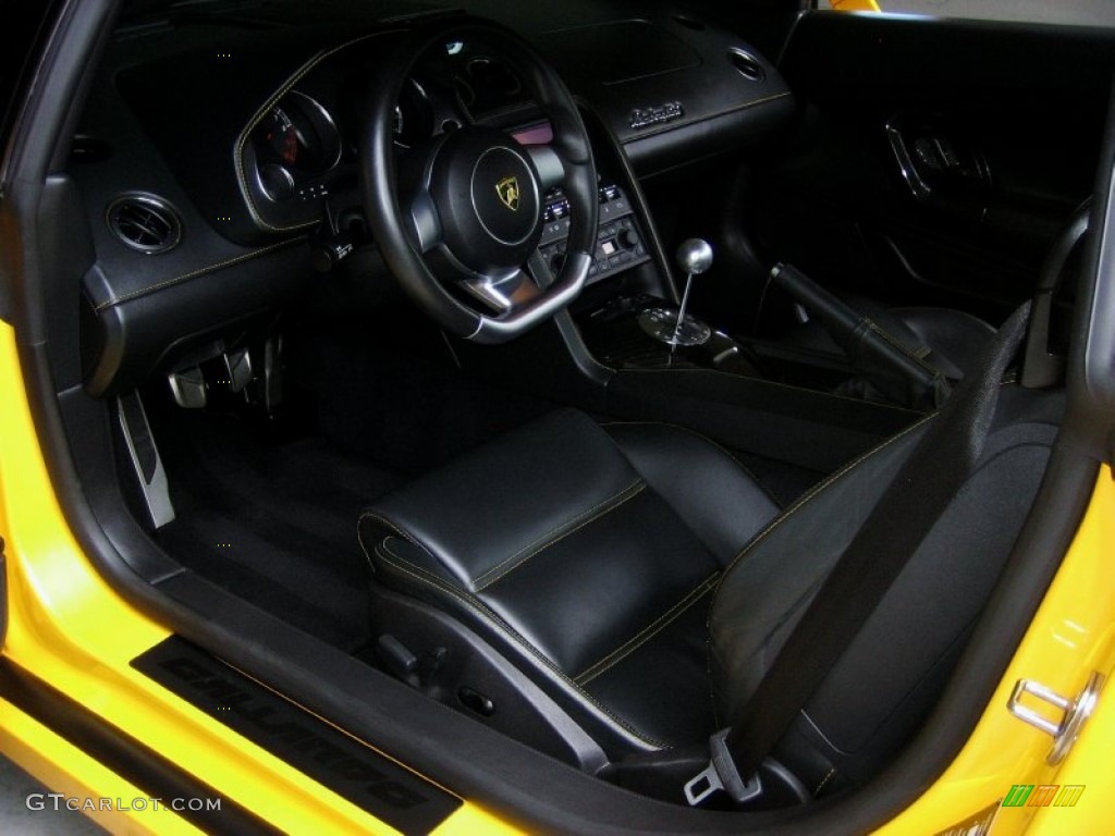 Nero Perseus Interior 2007 Lamborghini Gallardo Coupe Photo #51244654