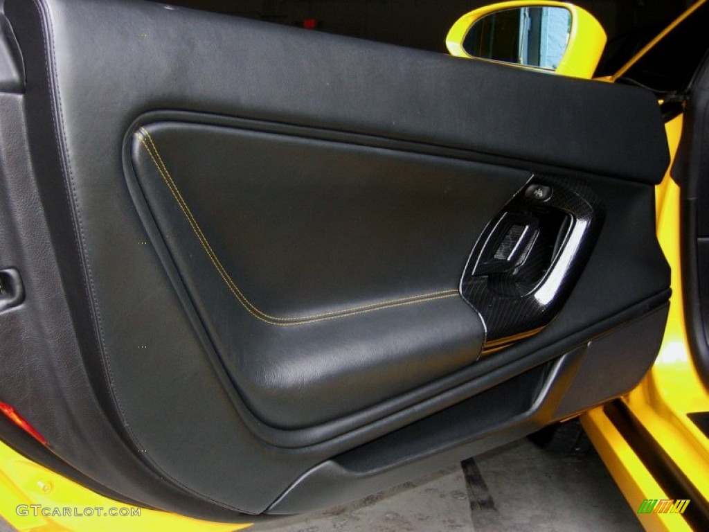 2007 Lamborghini Gallardo Coupe Nero Perseus Door Panel Photo #51244942
