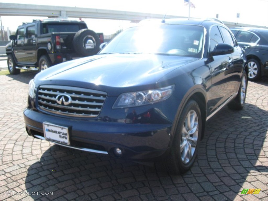 2007 FX 45 AWD - Sapphire Blue Metallic / Wheat photo #3