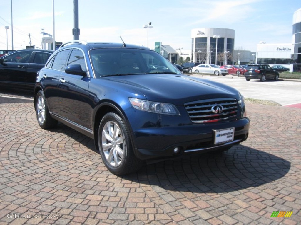 2007 FX 45 AWD - Sapphire Blue Metallic / Wheat photo #8