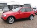 2007 Crimson Red BMW X3 3.0si  photo #1